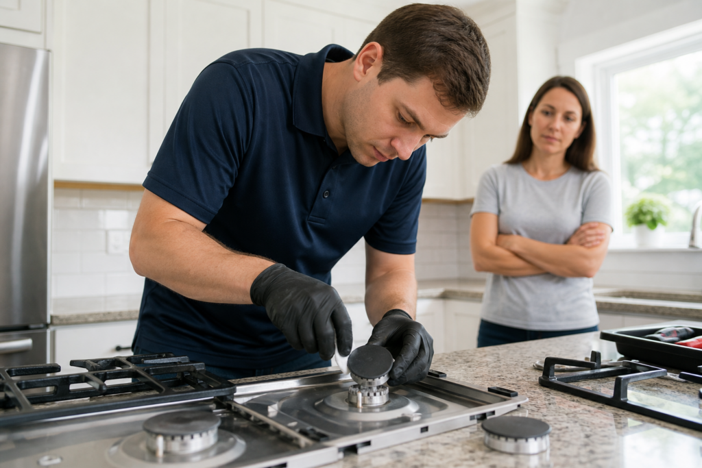 Bosch Gas Range Burner Won’t Ignite: Clean, Dry, Reseat, Then Stop